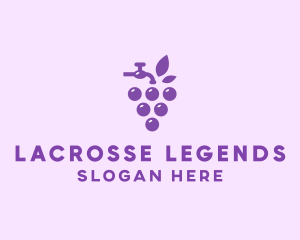 Faucet Grape Juice logo design