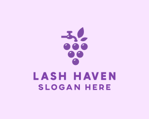 Faucet Grape Juice logo design