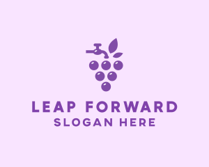 Faucet Grape Juice logo design