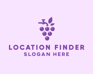 Faucet Grape Juice logo design