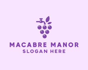 Faucet Grape Juice logo design