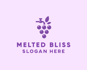 Faucet Grape Juice logo design