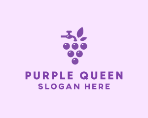 Faucet Grape Juice logo design