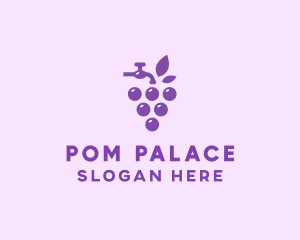 Faucet Grape Juice logo design