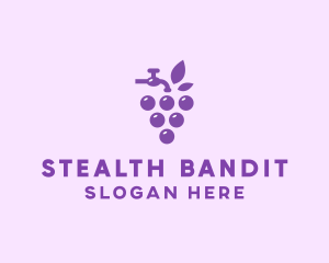 Faucet Grape Juice logo design