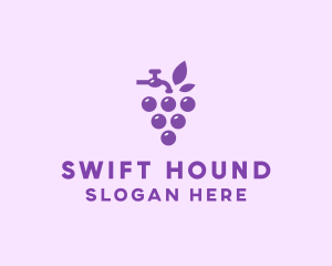 Faucet Grape Juice logo design