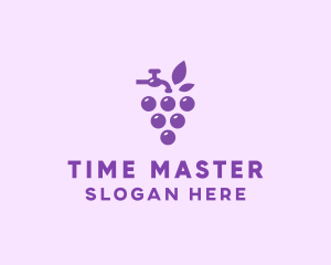 Faucet Grape Juice logo design