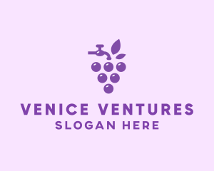 Faucet Grape Juice logo design