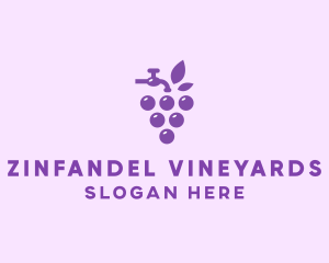 Faucet Grape Juice logo design