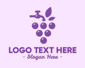 Juice - Grape Juice logo design