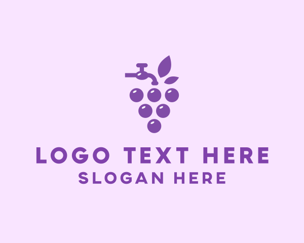 Juice - Faucet Grape Juice logo design