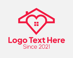 Wm - Heart Housing Property logo design