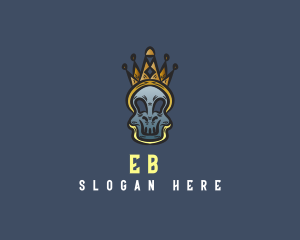 Scary - Skull Crown Monster logo design