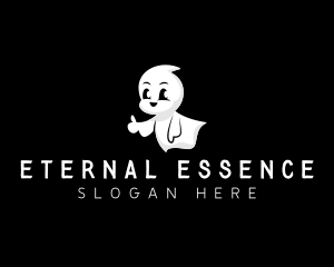 Cute Ghost Spirit logo design