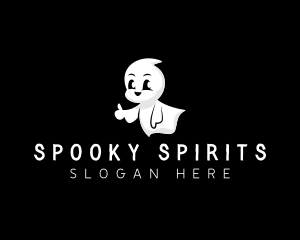 Cute Ghost Spirit logo design