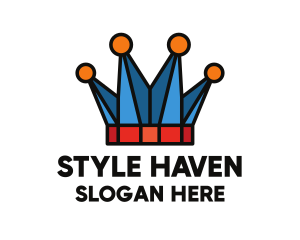 Modern Polygon Crown Logo