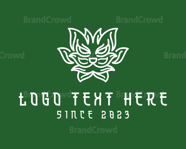 Herbal Dragon Plant Logo