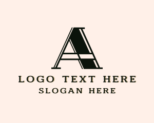 Lettermark - Builder Structure Engineer Letter A logo design