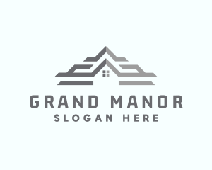 Mansion - Mansion Roof House logo design