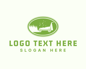 Landscape - Grass Trimmer Lawn Mower logo design