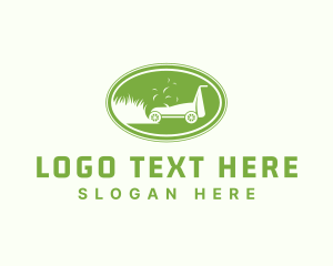 Grass Trimmer Lawn Mower Logo