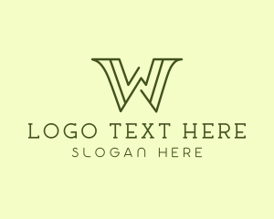 Letter W - Wellness Beauty Spa logo design
