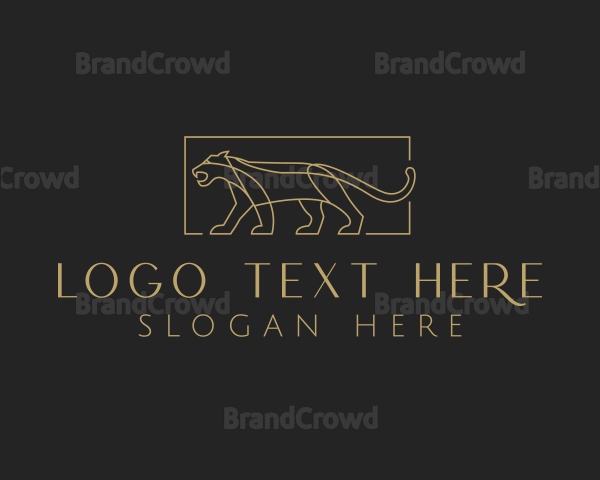 Luxury Panther Animal Logo