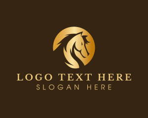 Equestrian - Horse Bronco Stallion logo design