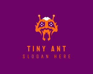 Ant - Alien Bug Monster logo design