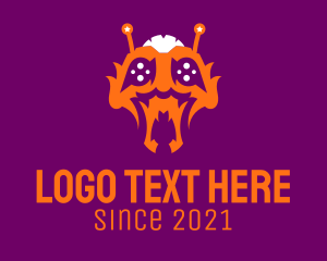 Bug - Orange Bug Monster logo design