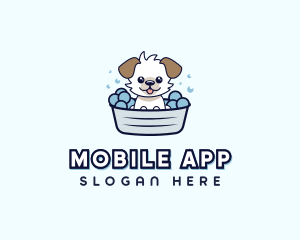 Dog Puppy Bath Logo