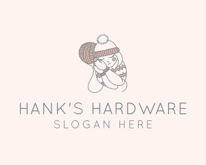 Hank - Winter Crochet Girl logo design