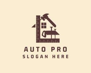 Maintenance Crew - House Renovation Tools logo design