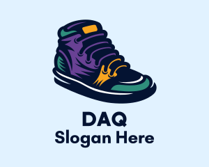 Colorful Sneakers Shoes Logo