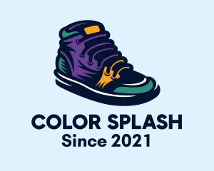 Colorful Sneakers Shoes logo design