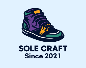 Colorful Sneakers Shoes logo design