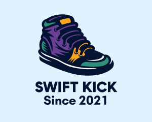 Colorful Sneakers Shoes logo design