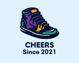 Basketball Shoes - Colorful Sneakers Shoes logo design