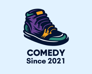 Basketball Shoe - Colorful Sneakers Shoes logo design
