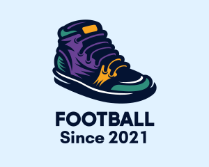 Foot Wear - Colorful Sneakers Shoes logo design