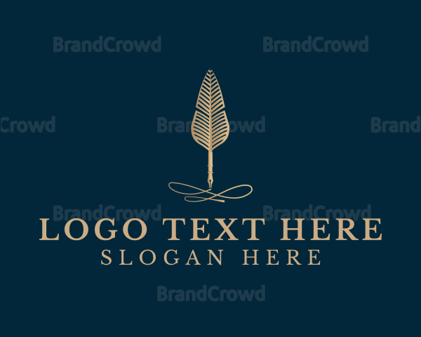 Elegant Quill Pen Logo