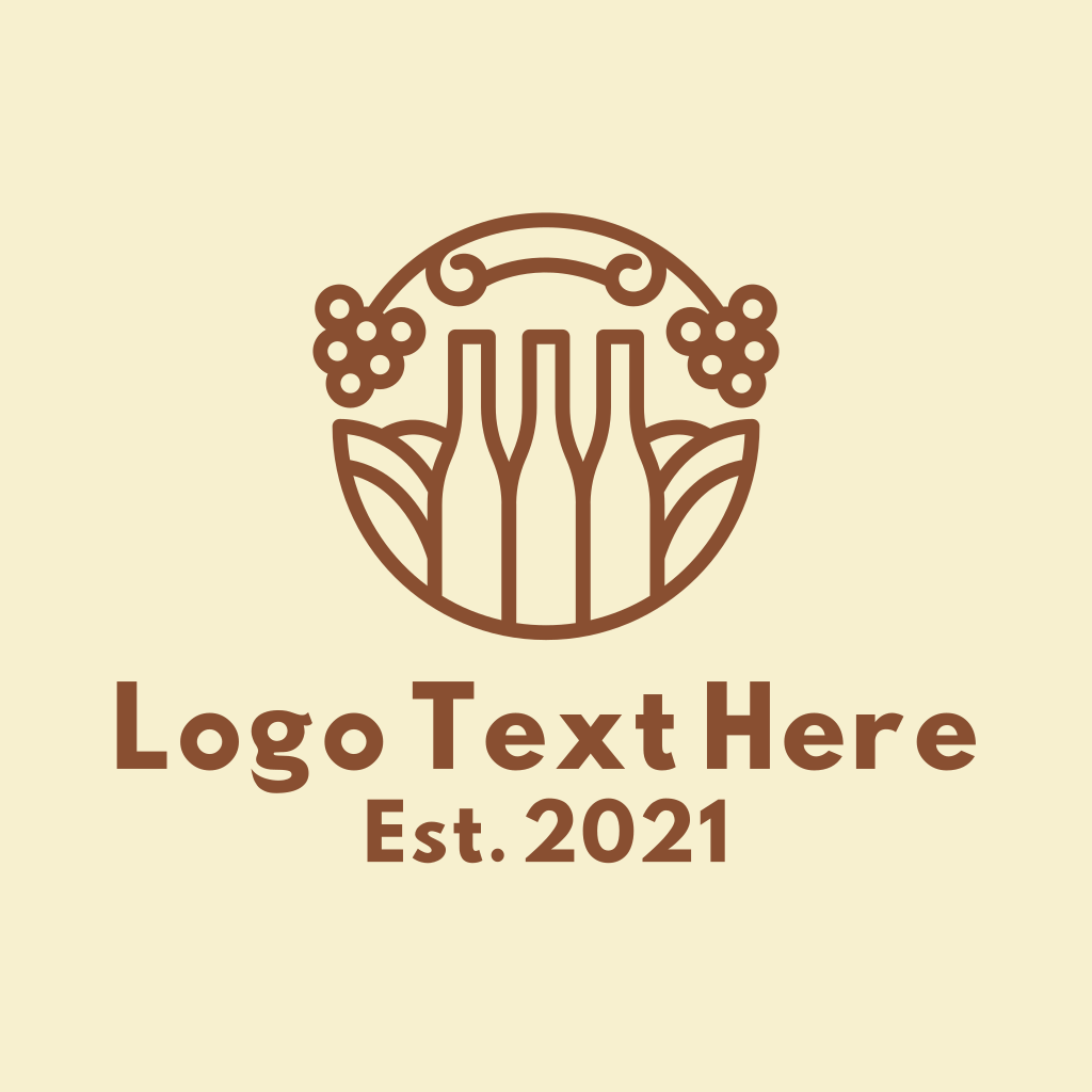 Line Art Liquor Bottle Logo BrandCrowd Logo Maker