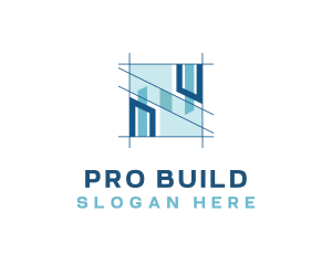 Contractor - Architect Contractor Infrastructure logo design