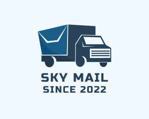 Envelope Delivery Truck logo design