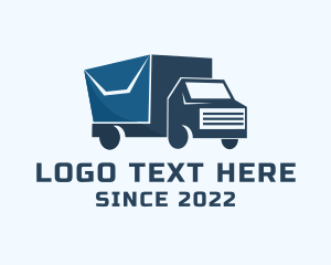 Post Office - Envelope Delivery Truck logo design