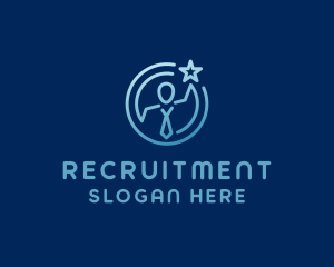 Recruitment Employment Leadership logo design