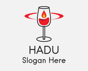 Candle Wine Liquor  Logo