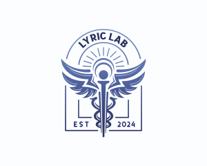 Caduceus Clinic Laboratory logo design