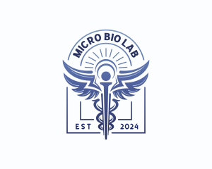 Caduceus Clinic Laboratory logo design