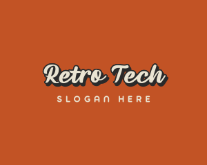 Retro Trendy Brand logo design